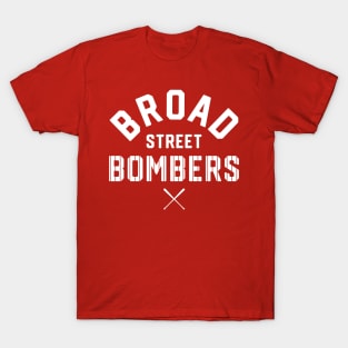 Philadelphia 'Broad Street Bombers' Baseball Fan T-Shirt: Showcase Your Philly Pride with a Home Run Design! T-Shirt